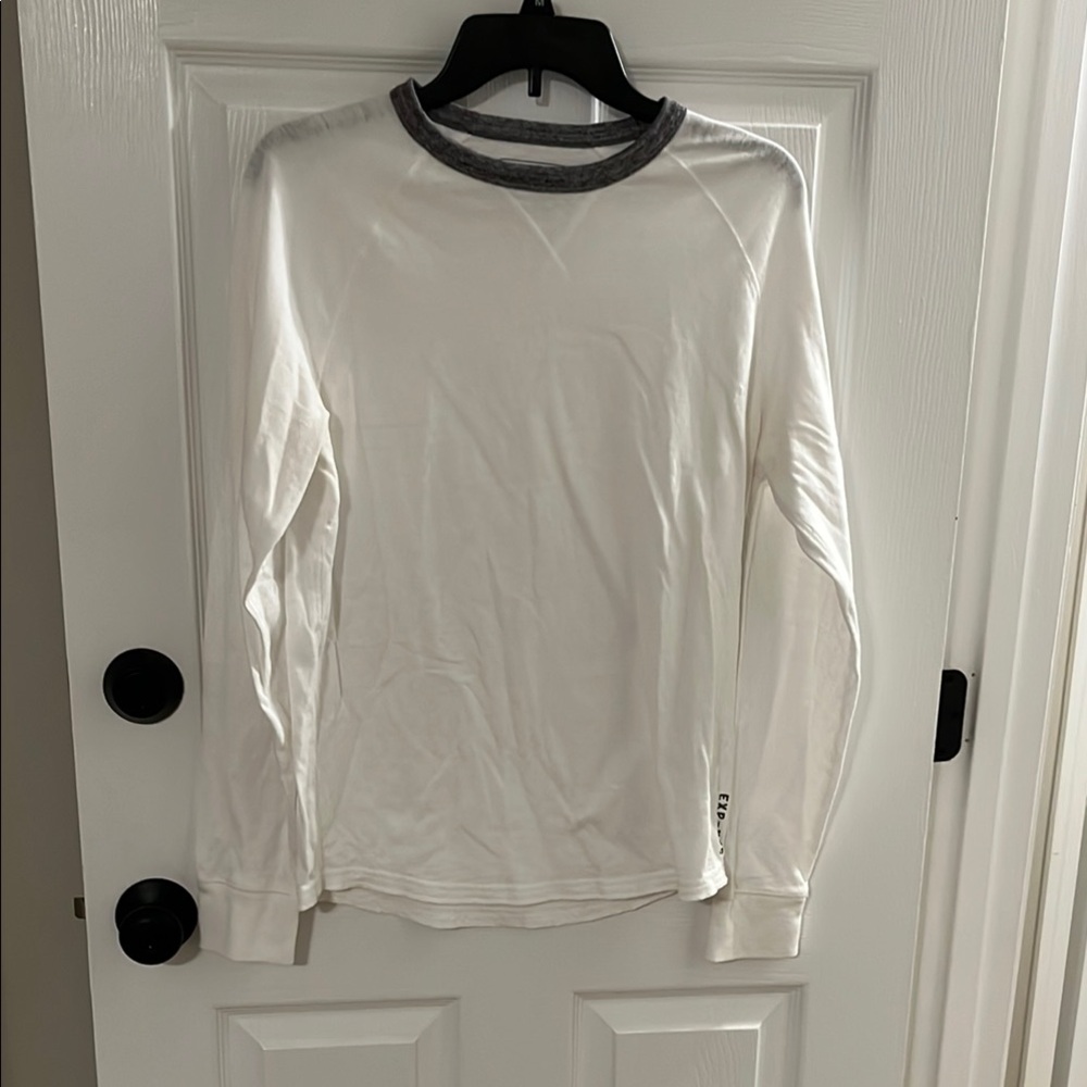 White Long Sleeve Men's Shirt